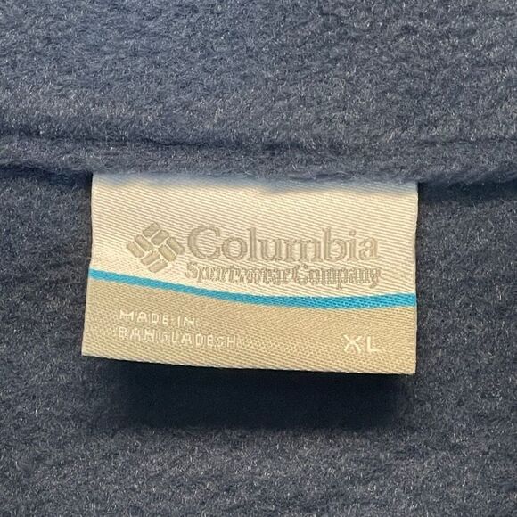 COLUMBIA Sweatshirt Men's XL Blue Steens Mountain Fleece Snap Button Pulllover - Picture 5 of 15